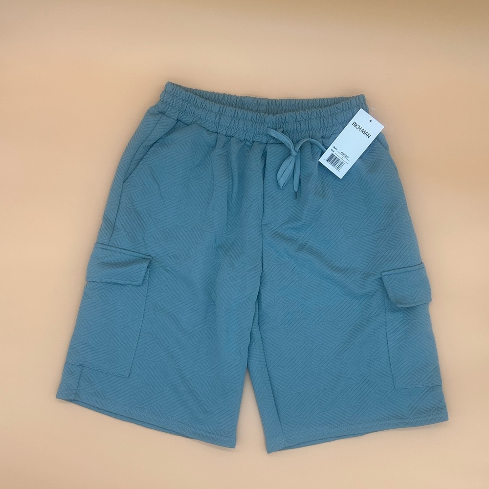 H&M Teal Cargo Shorts for Men